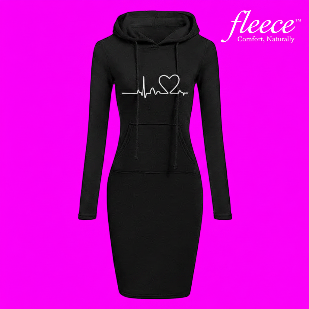 Autumn Winter Women Hoodies Sweatshirts Long-sleeved Dress