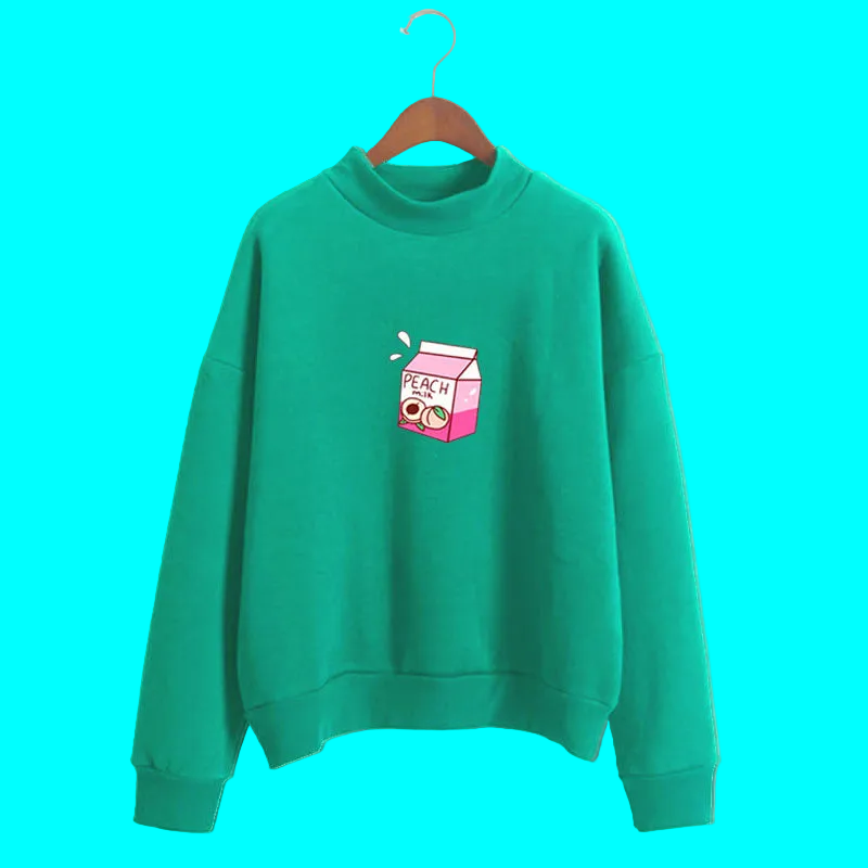 Sweatshirt with drink pattern