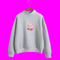 Sweatshirt with drink pattern