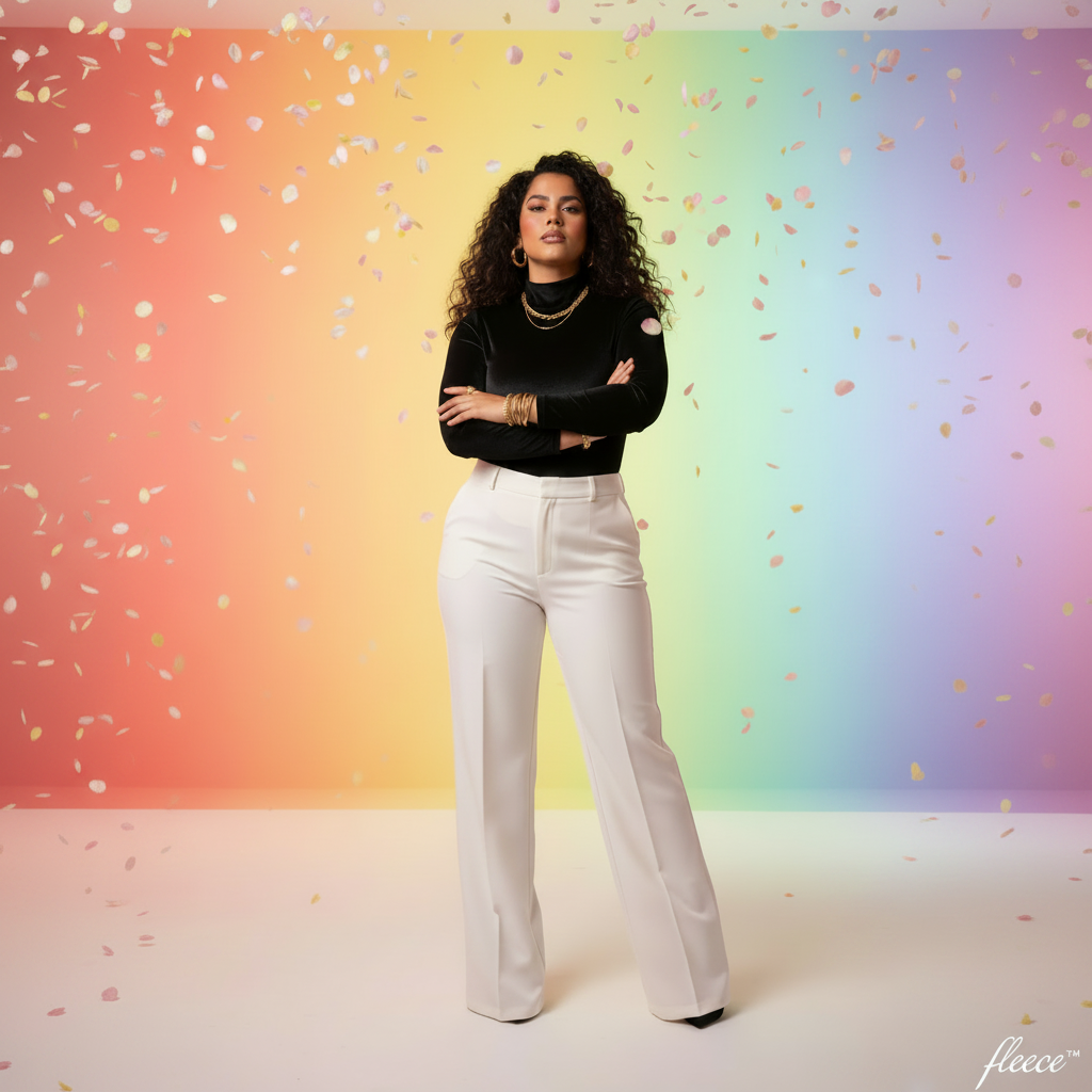 Square rainbow bodysuit